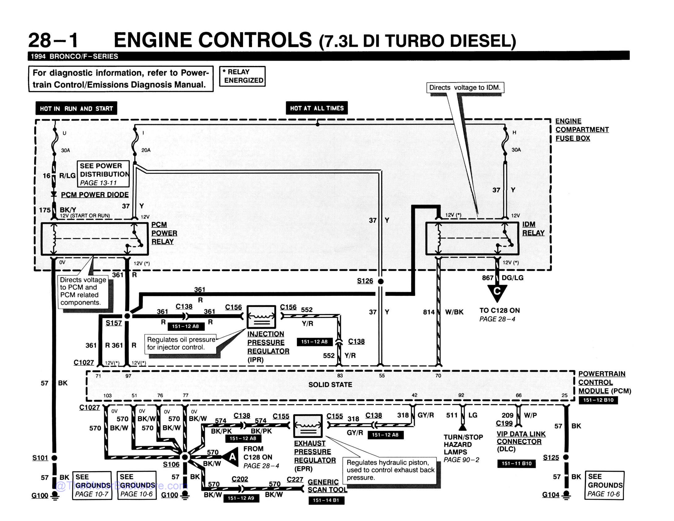 1994 Ford Truck Electrical Vacuum Troubleshooting Manual - F-Series, Bronco - Sample Page 1