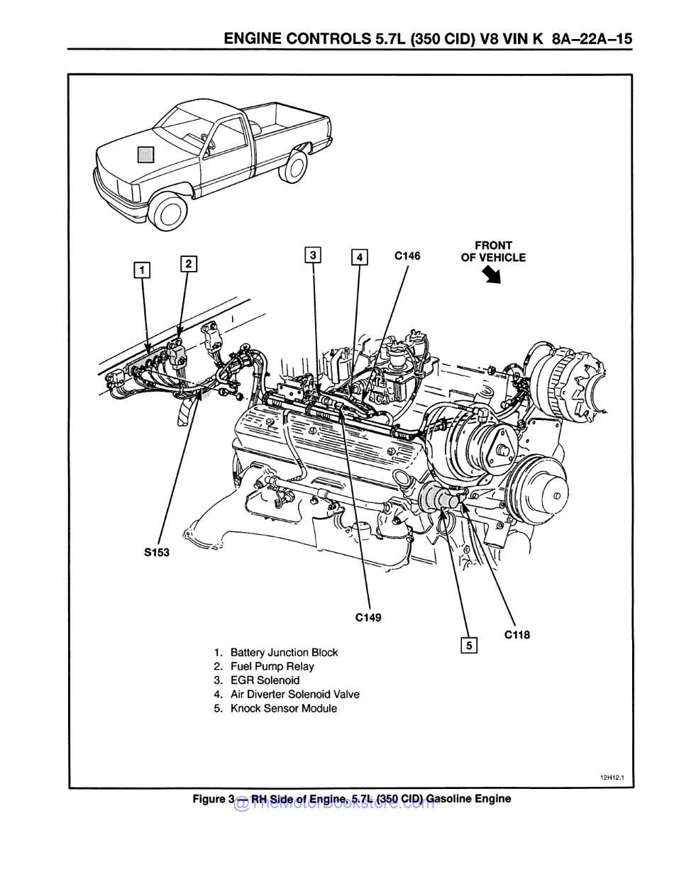 1994 Chevrolet & GMC C / K Driveability, Emissions & Electrical Diagnosis Manual - Sample Page 4 - Engine Controls 5.7L (350 CID) V8 VIN K