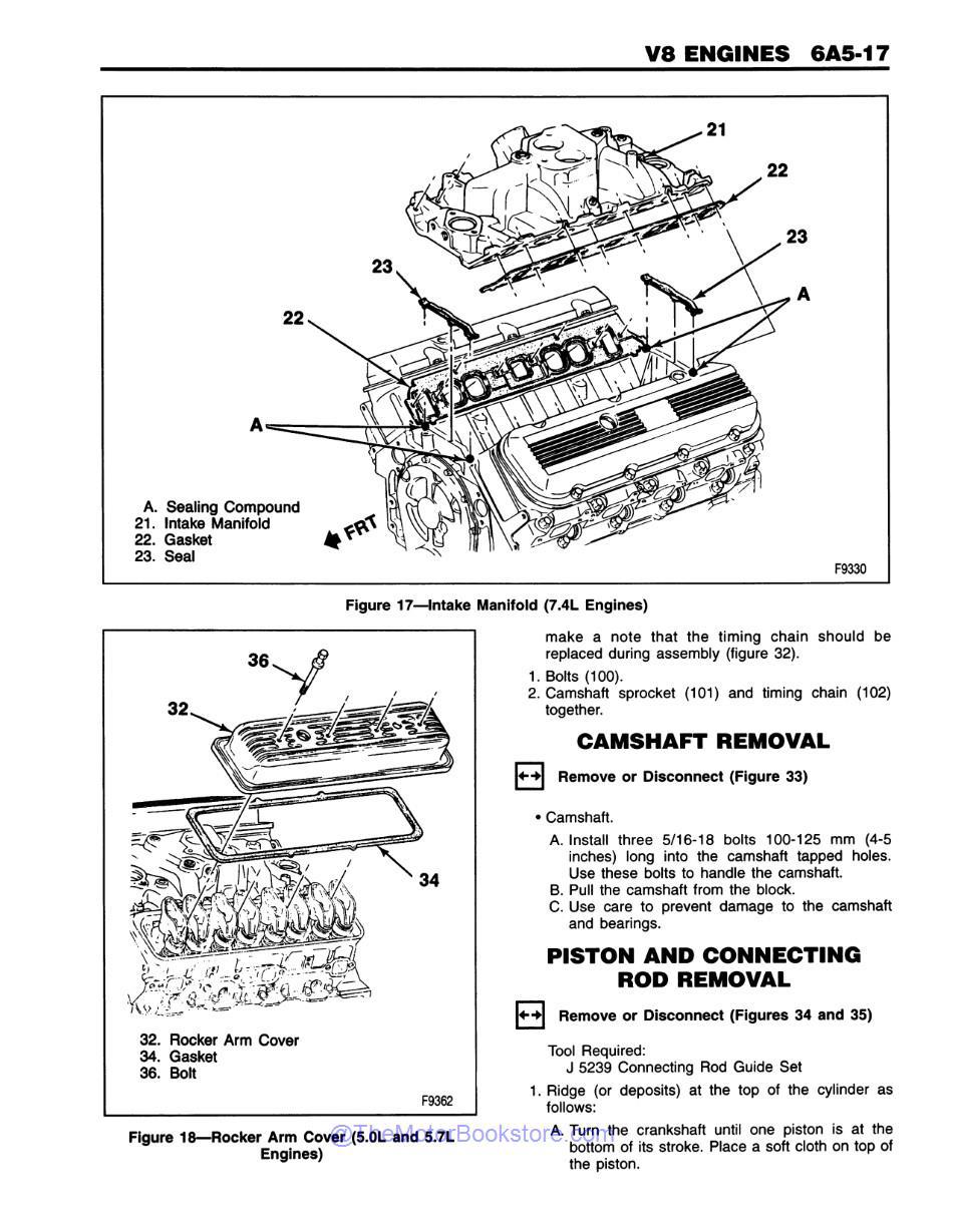 1994 Chevrolet & GMC LD Truck Unit Repair Manual - Sample Page 1 - V8 Engines