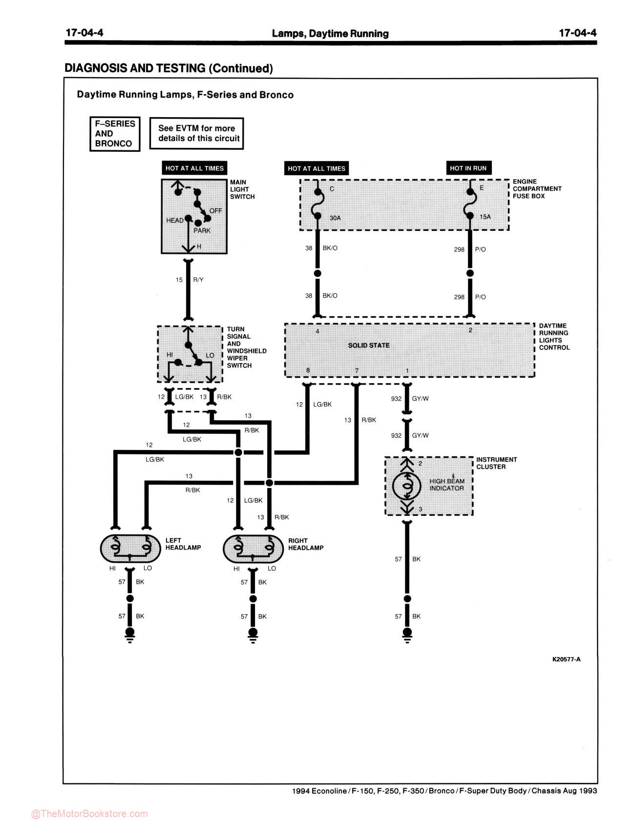 1994 Ford Truck Service Manual - F-150-350, F-Super Duty, Bronco, & Econoline - Sample Page 3