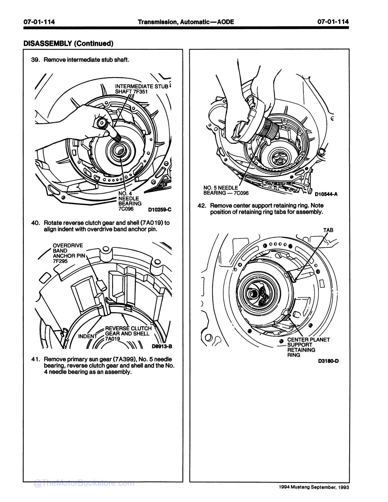 1994 Ford Mustang Service Manual - Sample Page 2