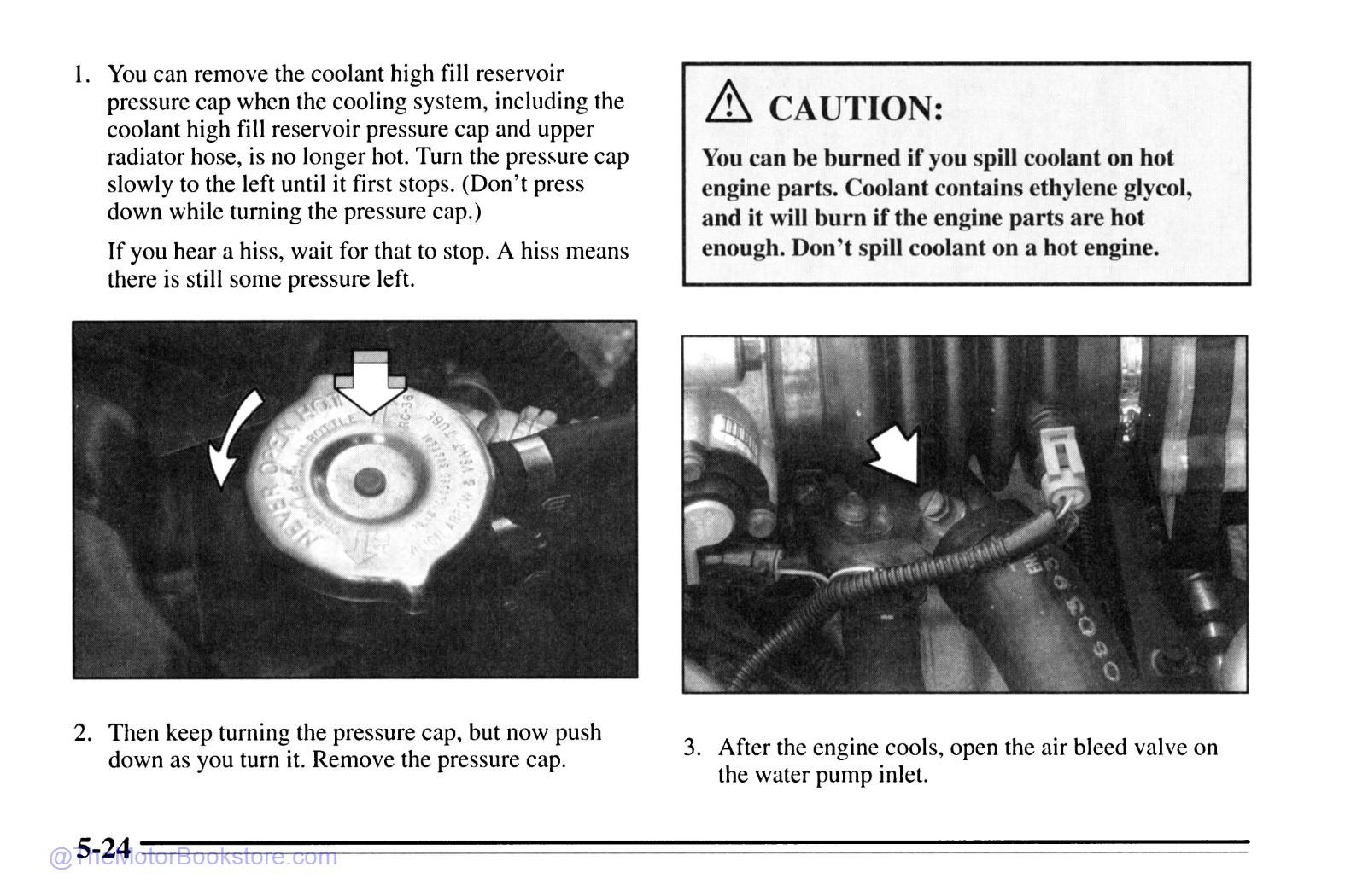 1995 Chevrolet Corvette Owner's Manual - Sample Page 1