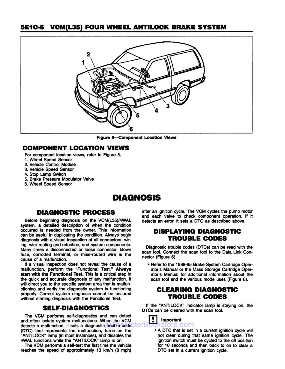 1995 Chevrolet & GMC S / T Truck Shop Manual - Sample Page 2 - Antilock Brakes