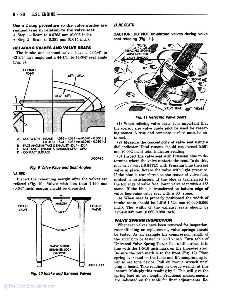 1995 Dodge Dakota Truck Shop Manual - OEM - Sample Page 2