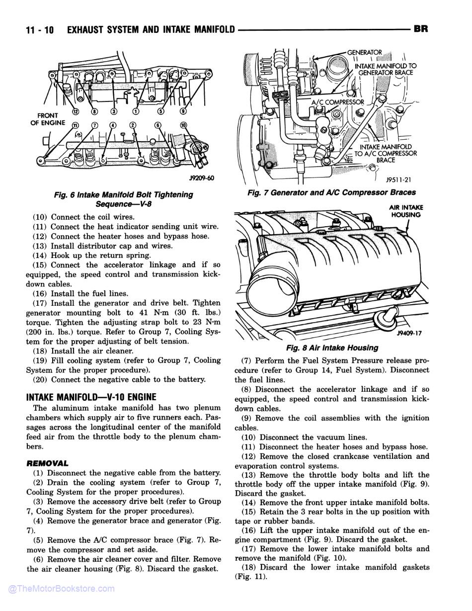 1995 Dodge Ram 1500-3500 Truck Shop Manual - OEM - Sample Page 3