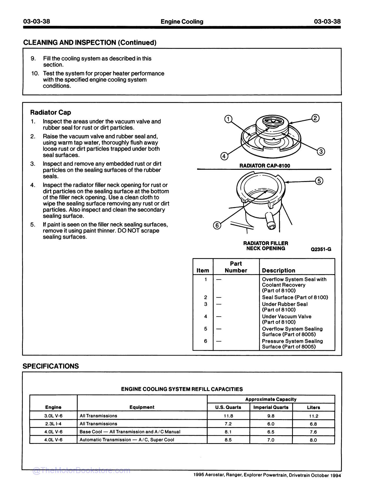 1995 Ford Aerostar, Ranger, Explorer Body Chassis Service Manual - Sample Page 4