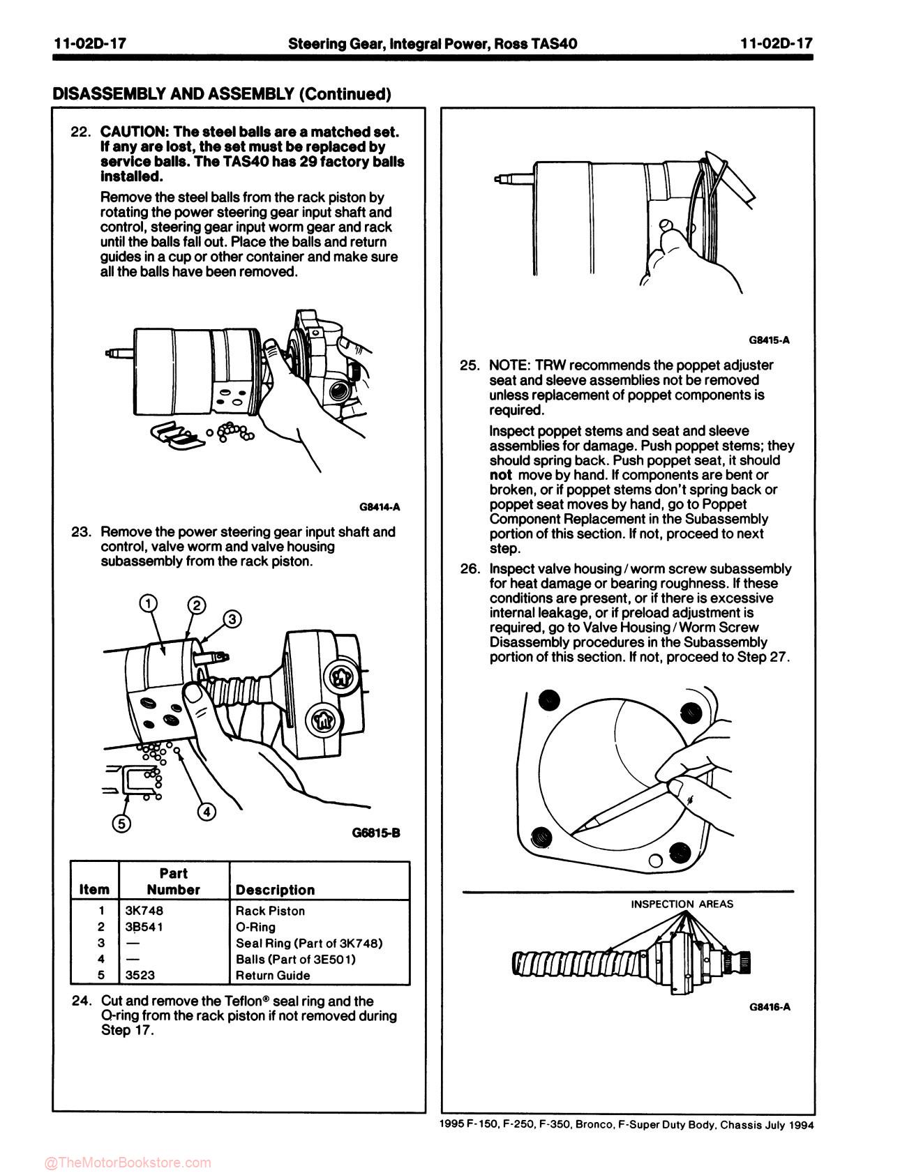 1995 Ford F-150 / F-250 / F-350 Truck, Bronco Service Manual - Sample Page 2