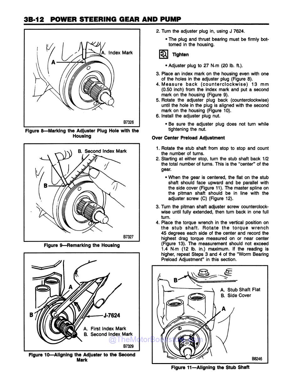 1996 Chevrolet & GMC C / K Truck Service Manual 2 Book Set - Sample Page 1 - Power Steering