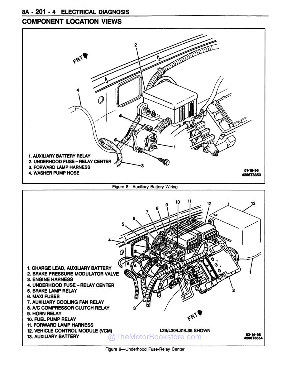 1996 Chevrolet & GMC C / K Truck Service Manual 2 Book Set - Sample Page 7 - Component Location