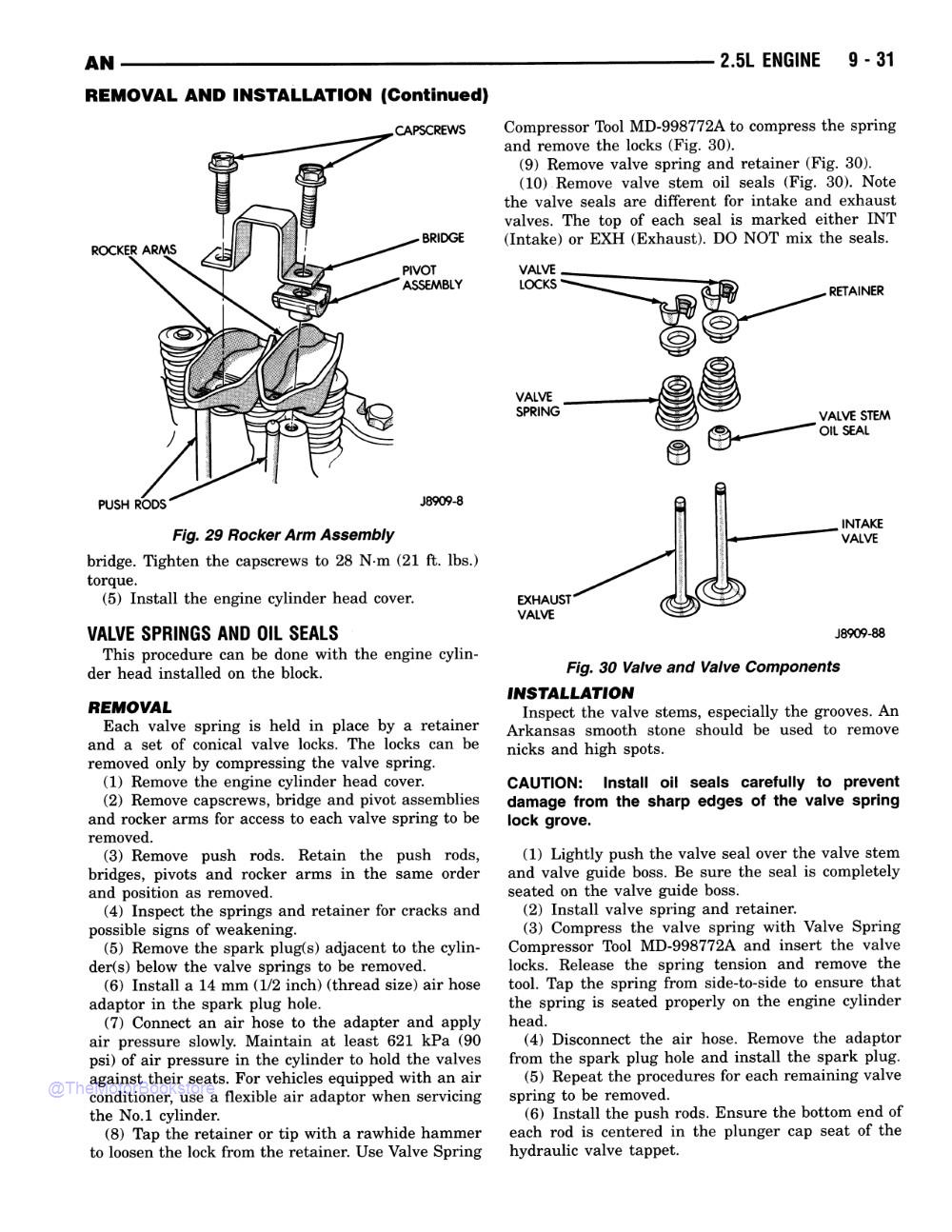 1996 Dodge Dakota Truck Shop Manual - Sample Page 1