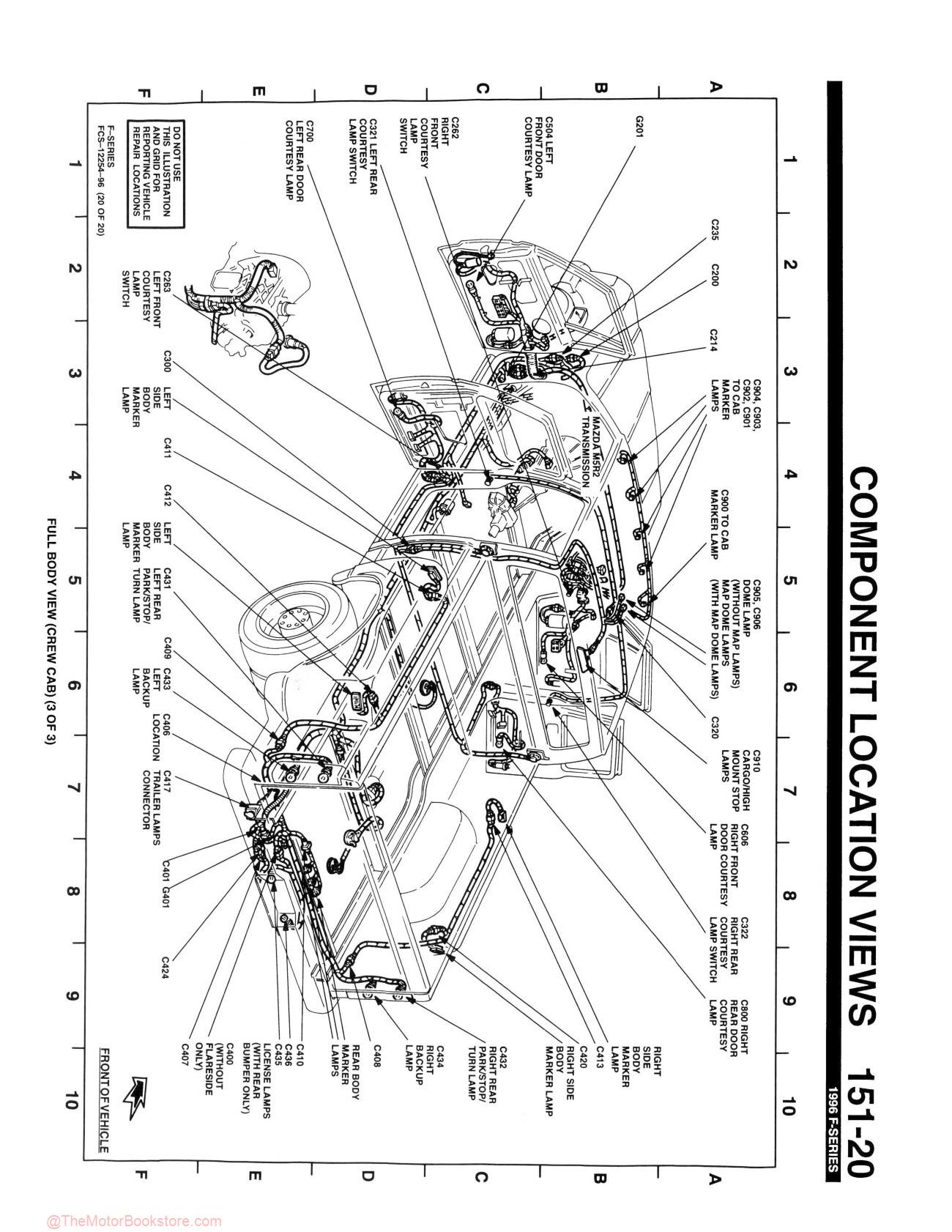 1996 Ford F-150-450 Truck Electrical Troubleshooting Manual - Sample Page 2