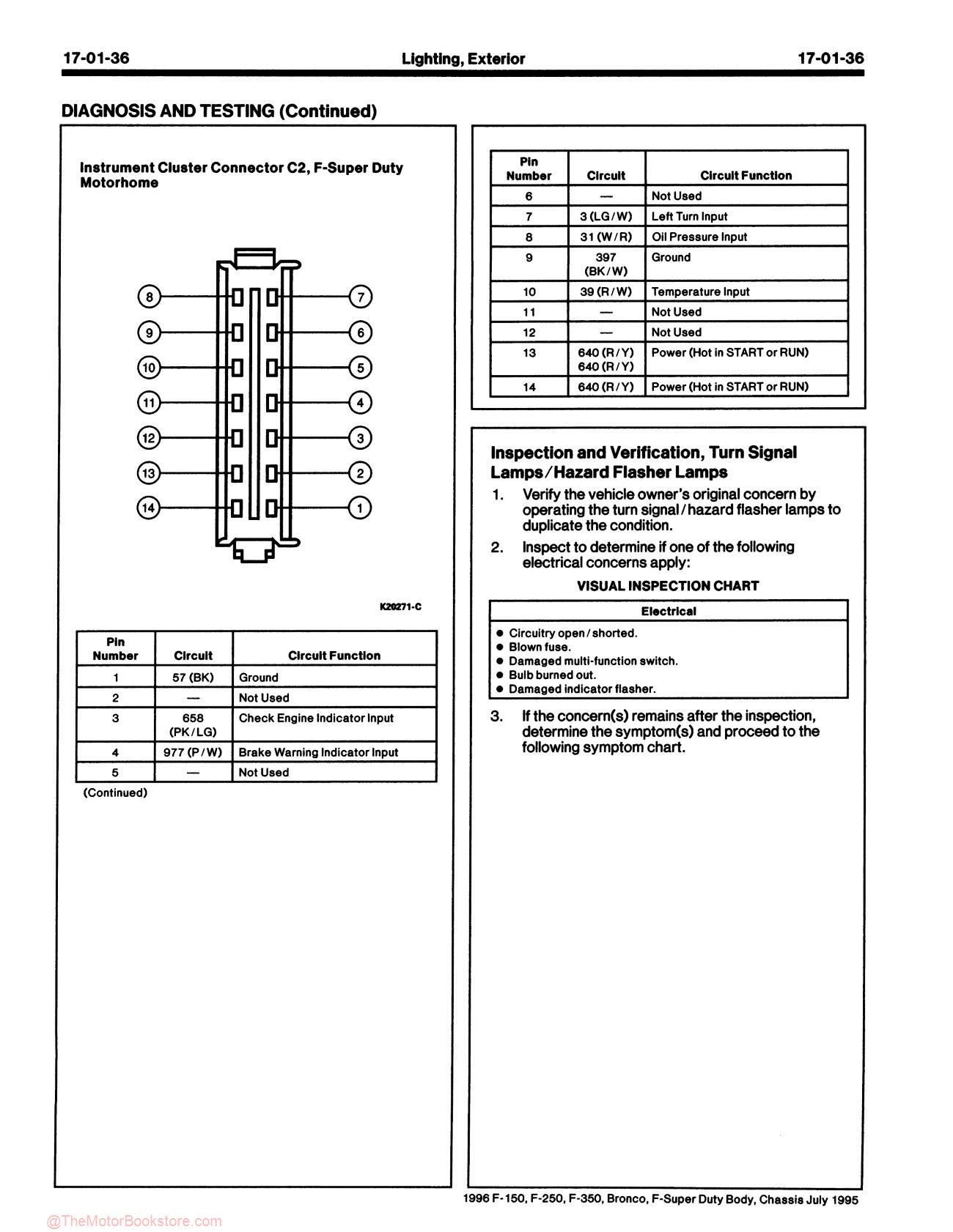 1996 Ford F-150 / F-250 / F-350 Truck, Bronco Service Manual - Sample Page 2
