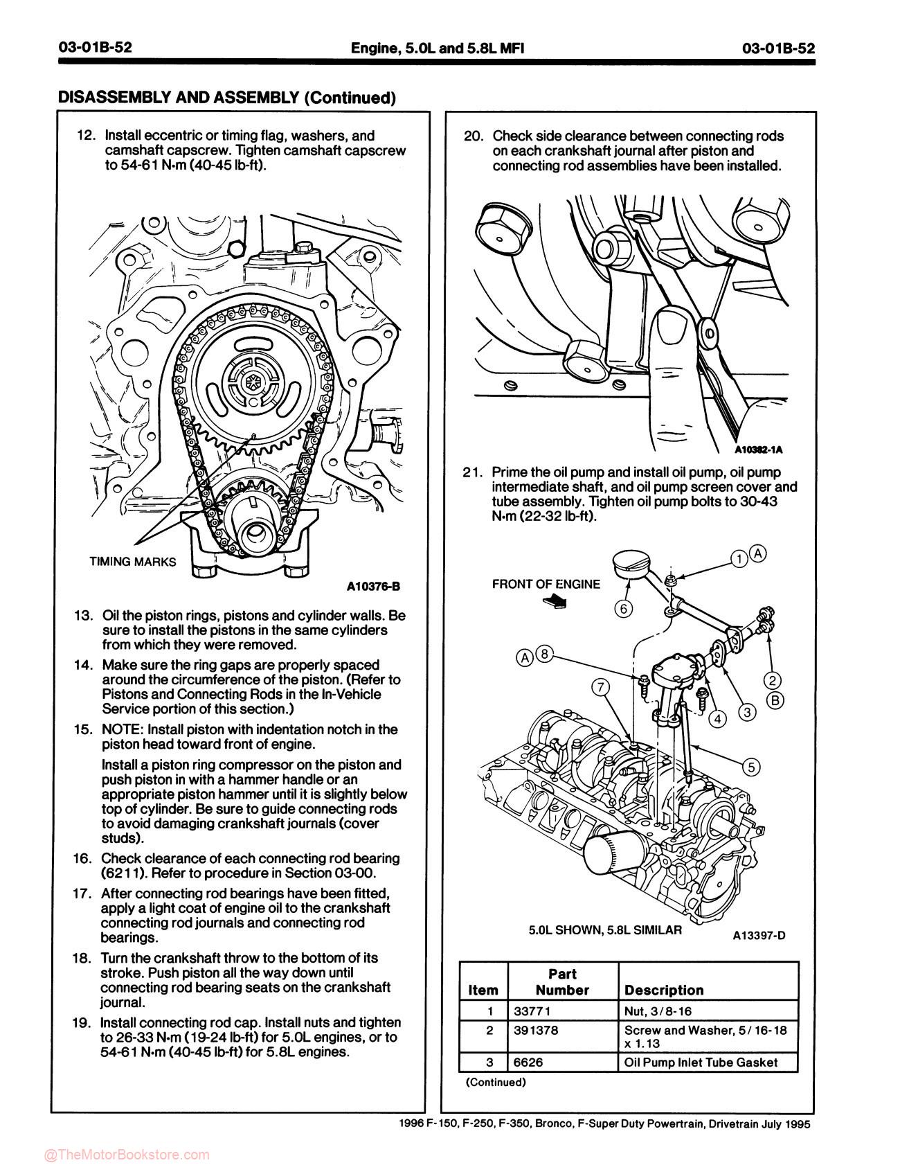 1996 Ford F-150 / F-250 / F-350 Truck, Bronco Service Manual - Sample Page 3