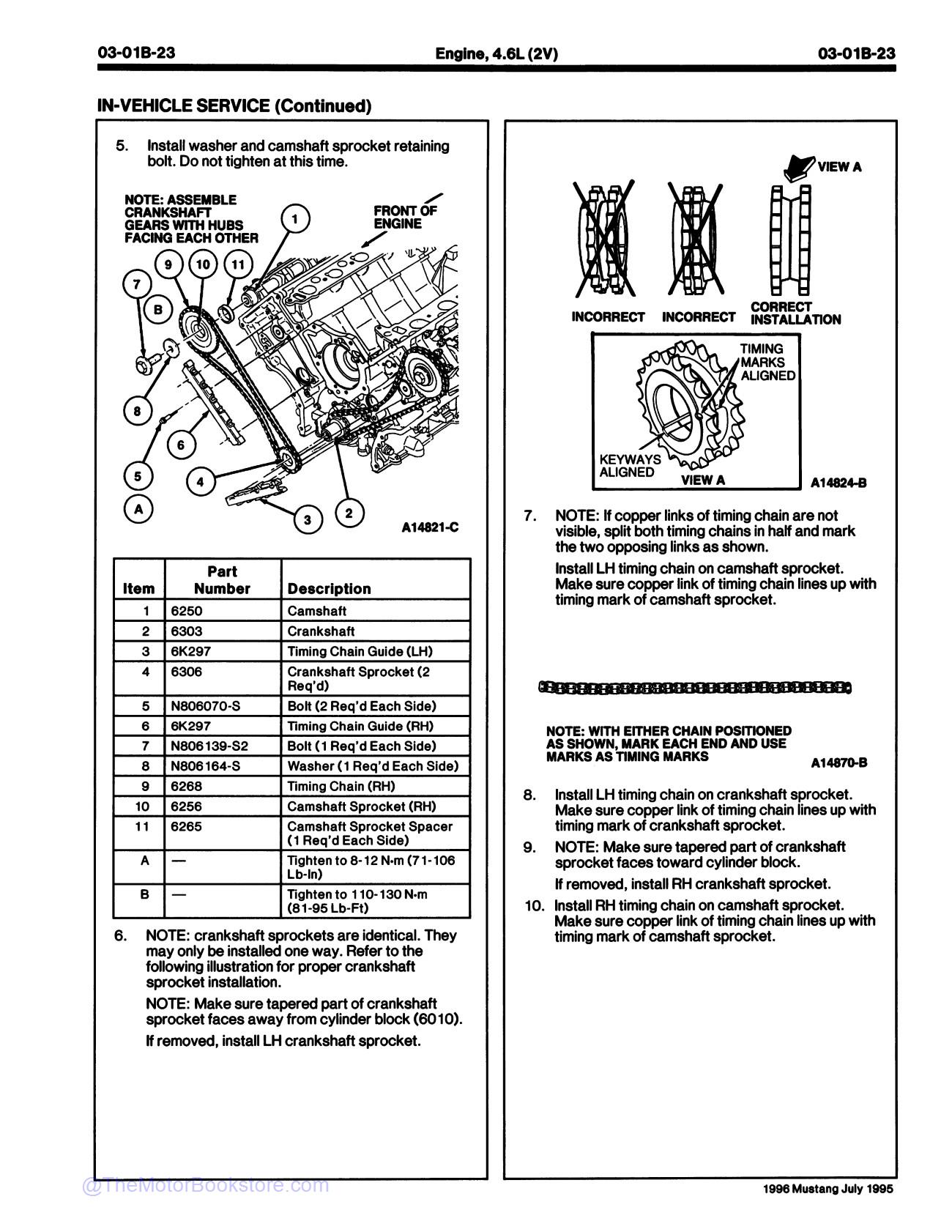 1996 Ford Mustang Service Manual - Sample Page 1