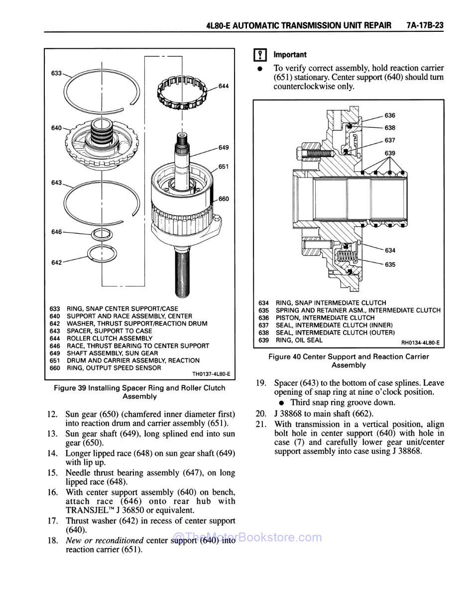 1996 GM Car & Truck Transmission, Transaxle & Transfer Case Overhaul Manual - Sample Page 2 - 4L80-E