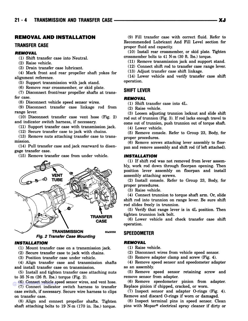 1996 Jeep Cherokee Engineering Changes Shop Manual Supplement - Sample Page 1