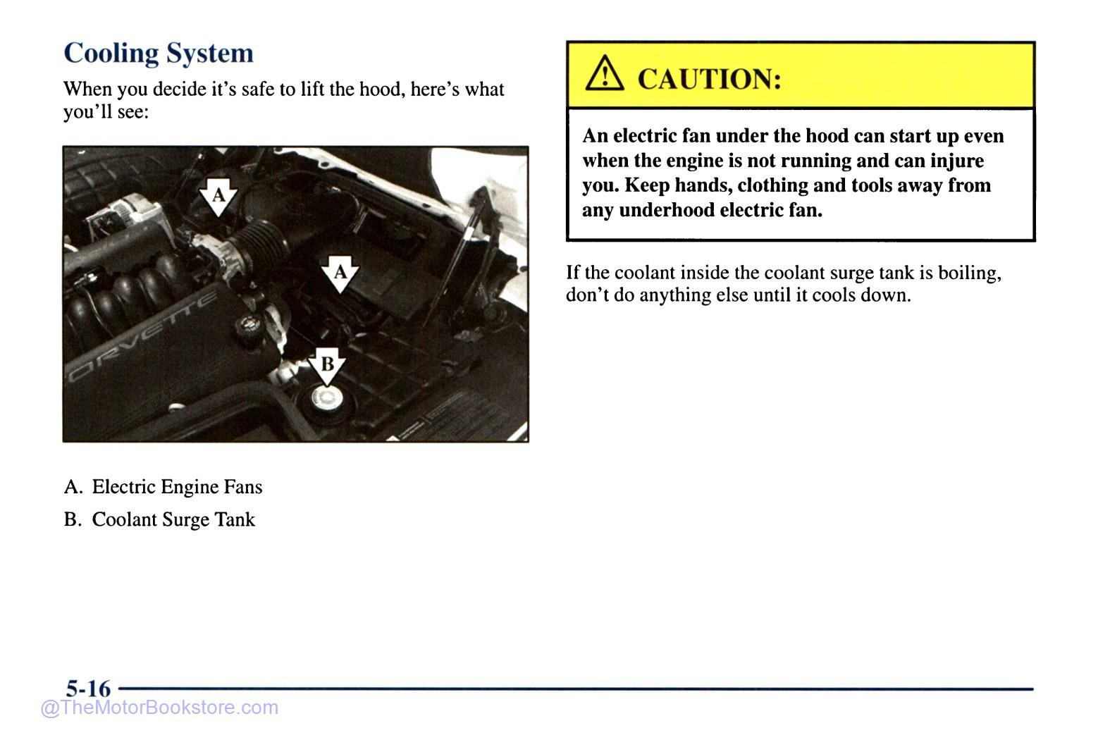 1997 Chevrolet Corvette Owner's Manual - Sample Page 1