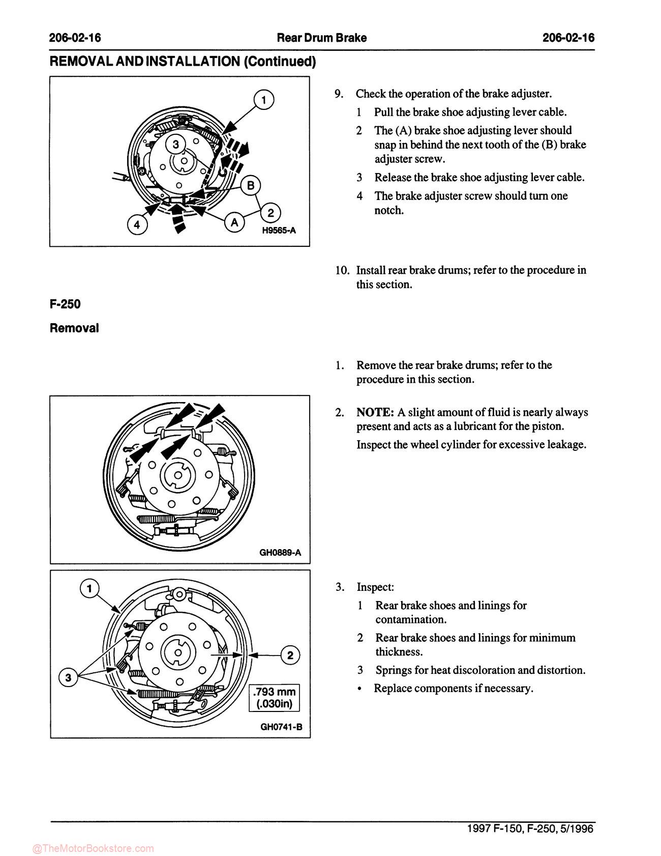 1997 Ford F-150, F-250 Truck Service Manual - Sample Page 1