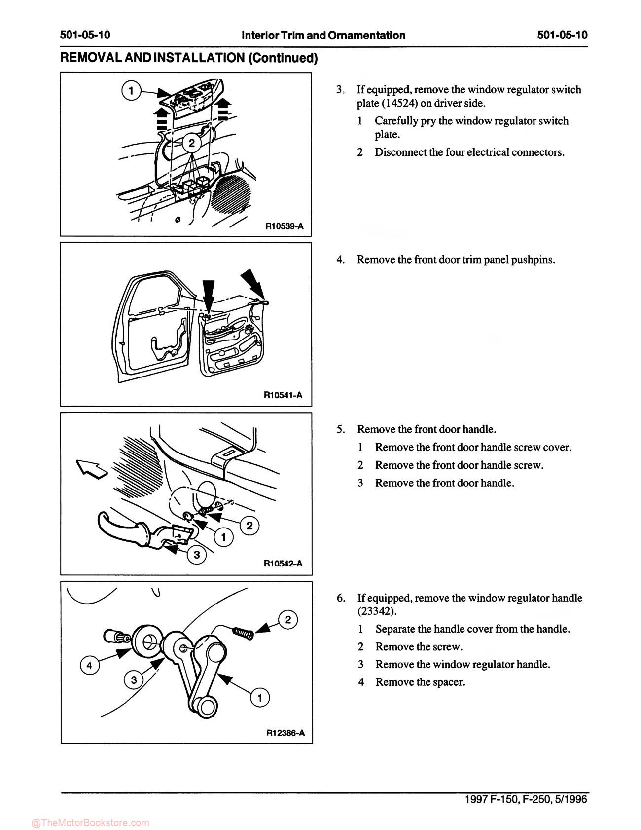 1997 Ford F-150, F-250 Truck Service Manual - Sample Page 5