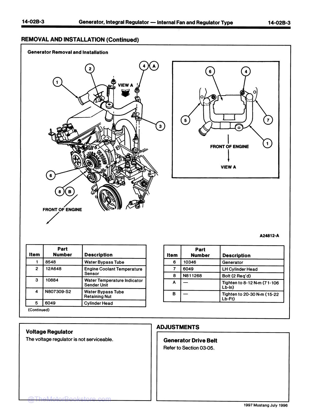 1997 Ford Mustang Service Manual - Sample Page 3