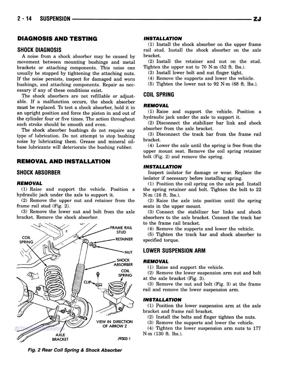 1997 Jeep Grand Cherokee Shop Manual - Sample Page 1