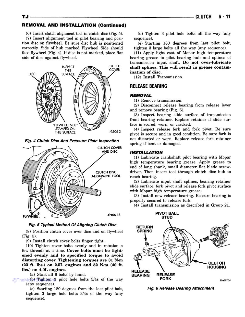 1997 Jeep Wrangler Shop Manual - Sample Page 1