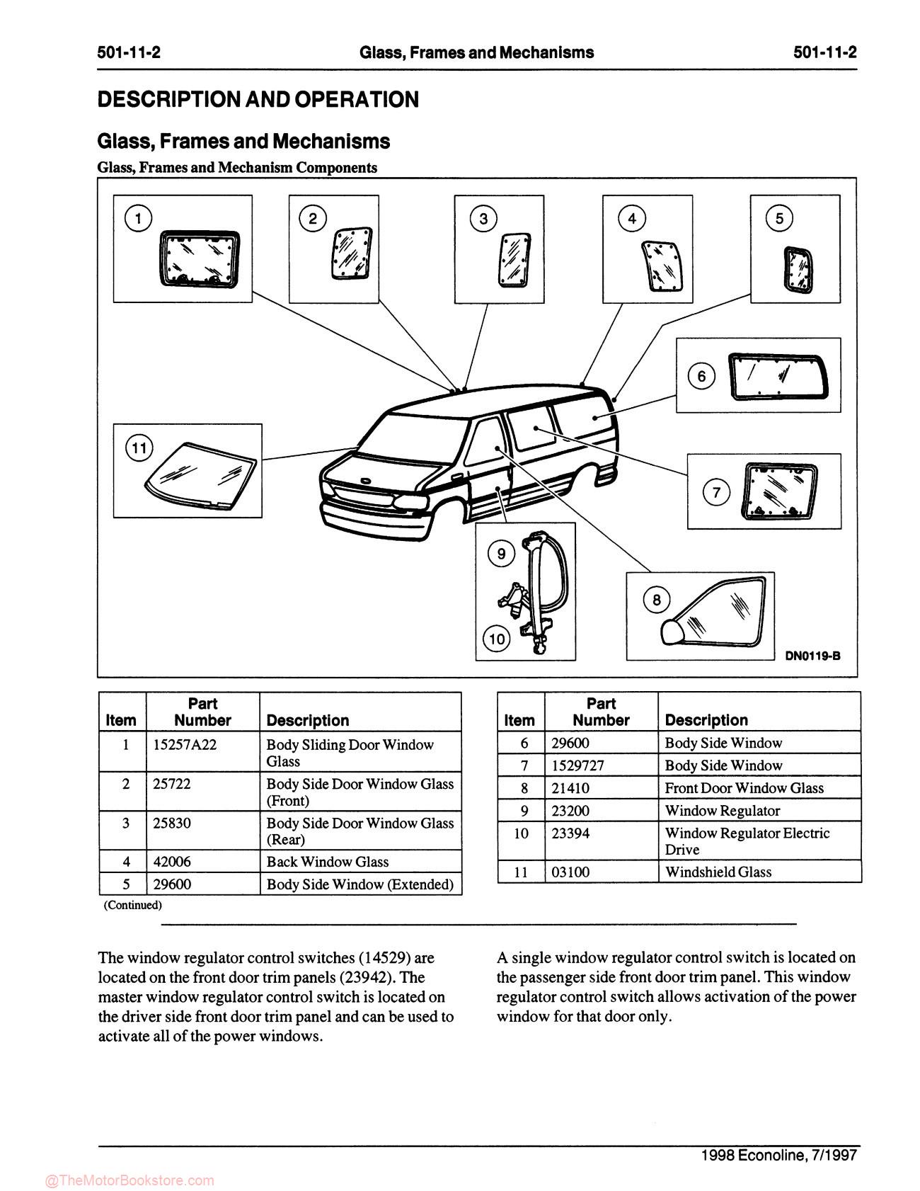 1998 Ford Econoline Workshop Repair Manual - Sample Page 2