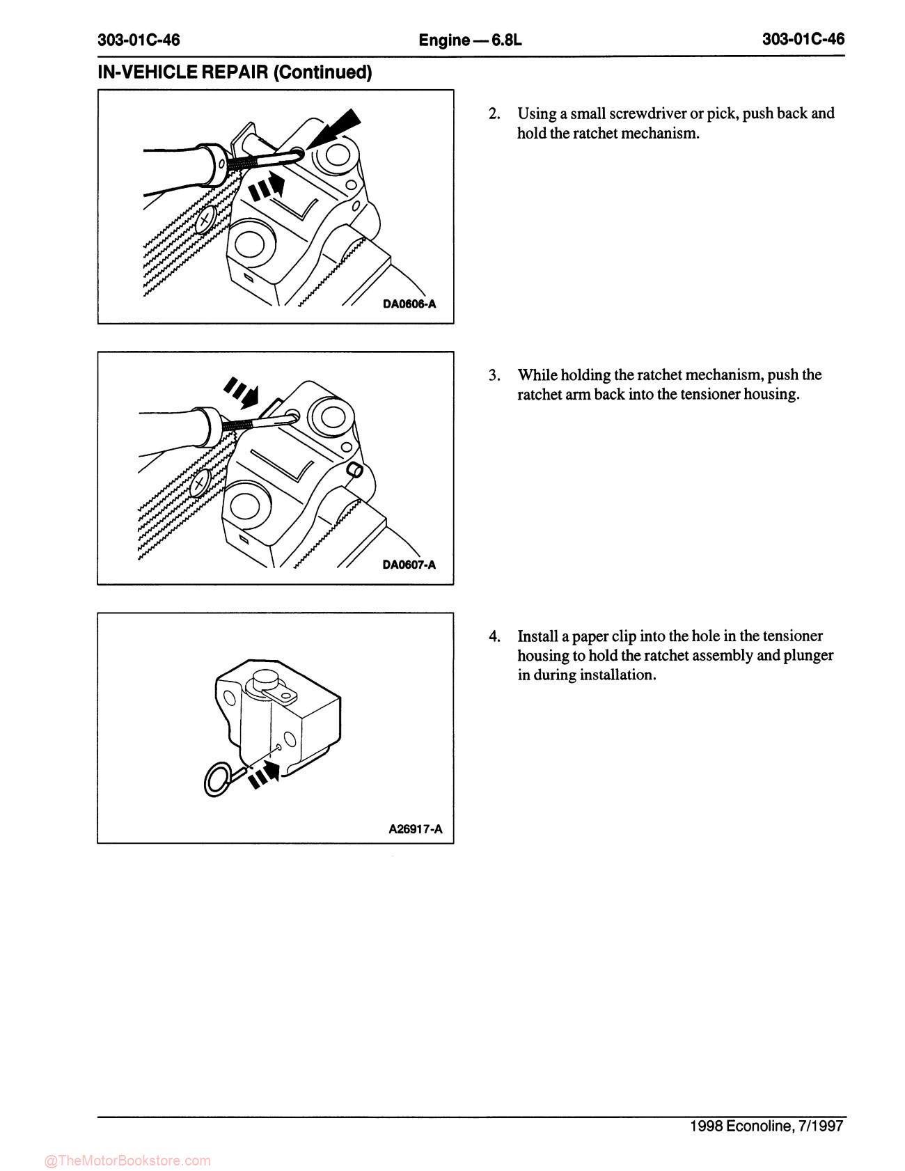 1998 Ford Econoline Workshop Repair Manual - Sample Page 4