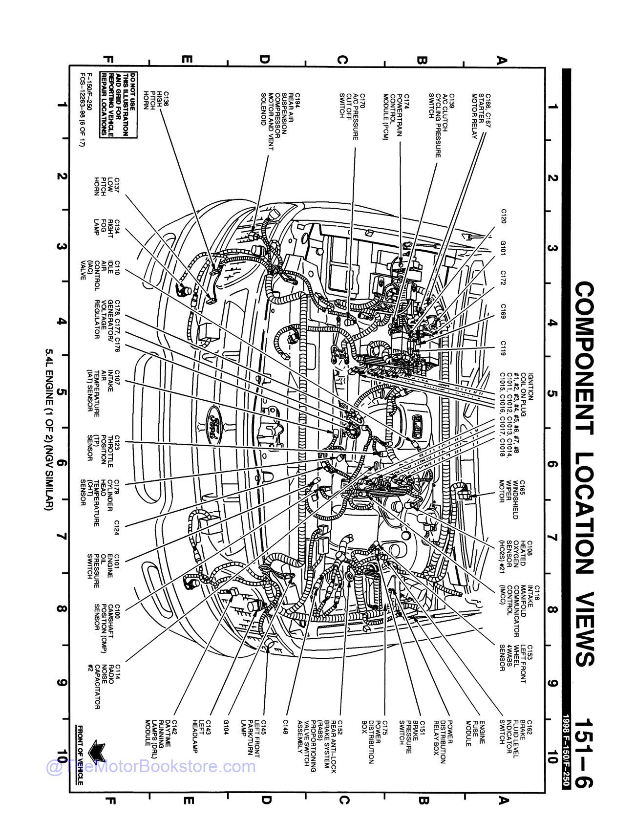 1998 Ford F-150, F-250 Electrical Troubleshooting Manual - Sample Page 2