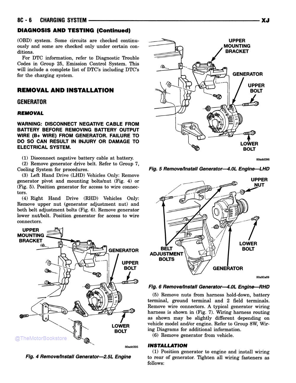 1998 Jeep Cherokee Shop Manual - Sample Page 1