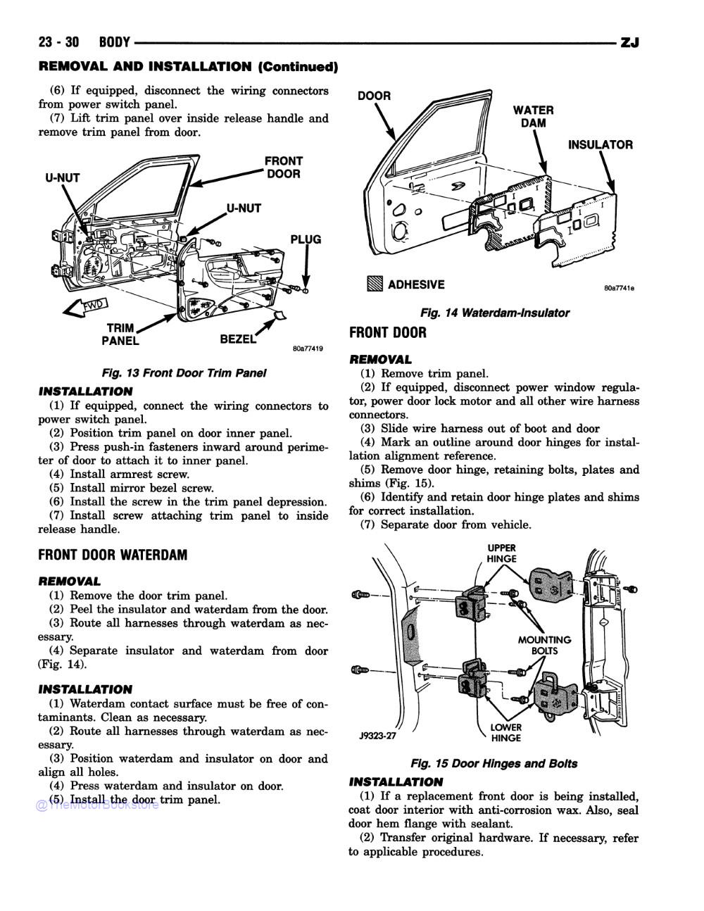 1998 Jeep Grand Cherokee Shop Manual - Sample Page 3