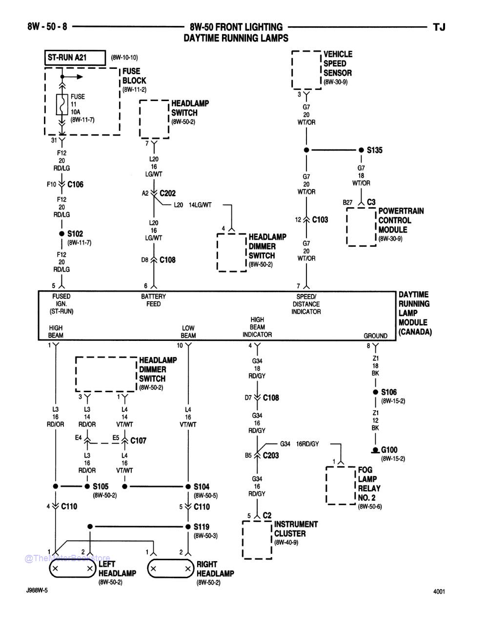 1998 Jeep Wrangler Shop Manual - Sample Page 2