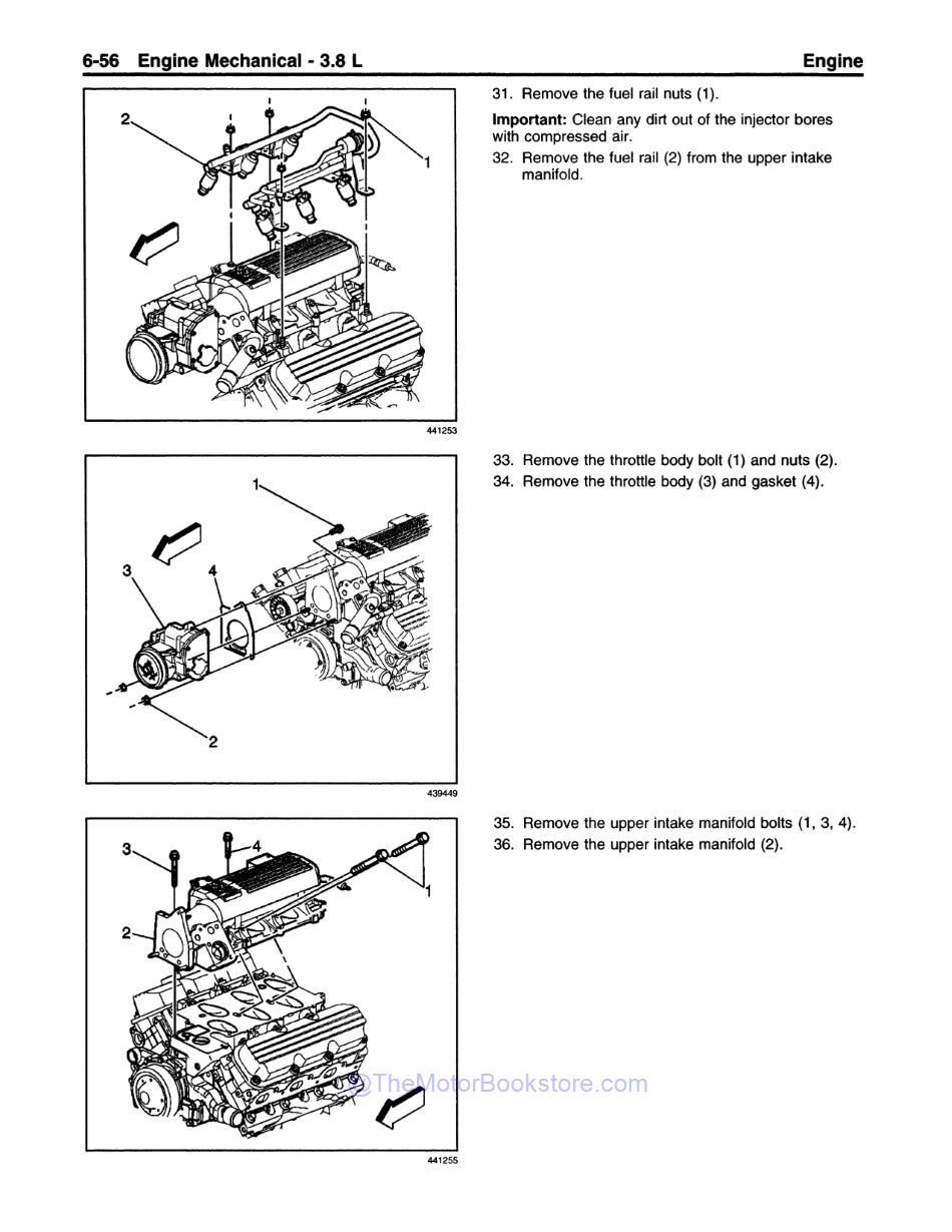 1999 Camaro Firebird Service Manual 3 Vol Set - Sample Page 3 - Engine 3.8L