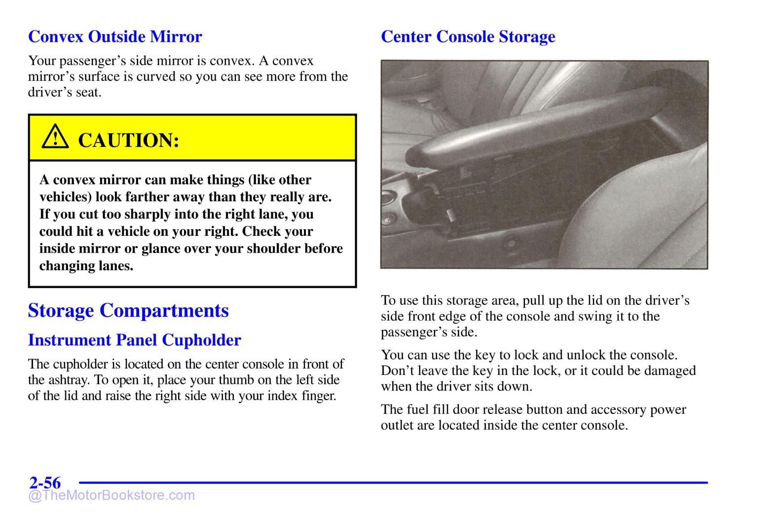 1999 Chevrolet Corvette Owner's Manual - Sample Page 1