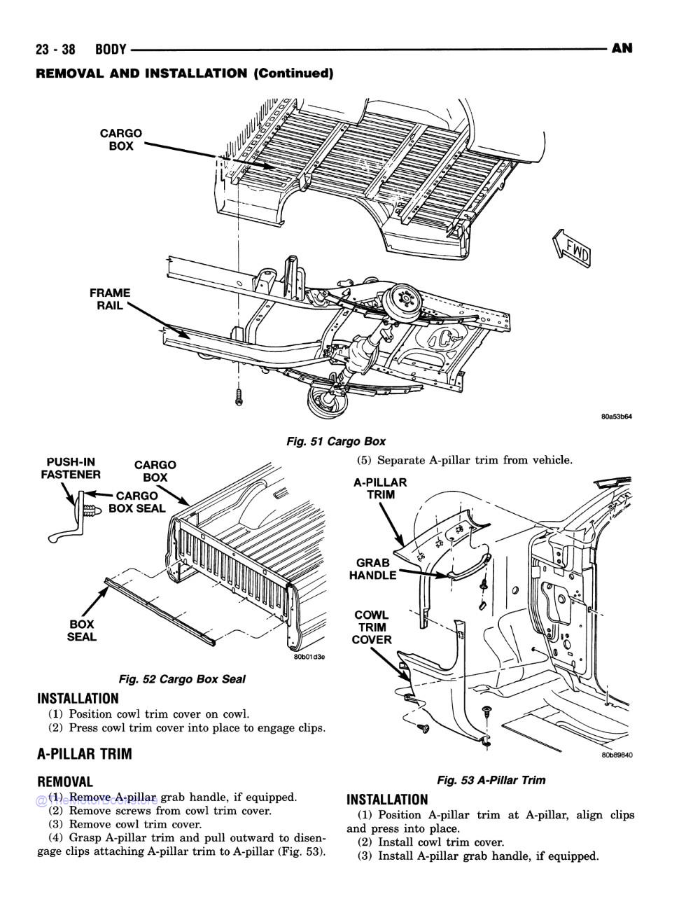 1999 Dodge Dakota Truck Shop Manual - Sample Page 3