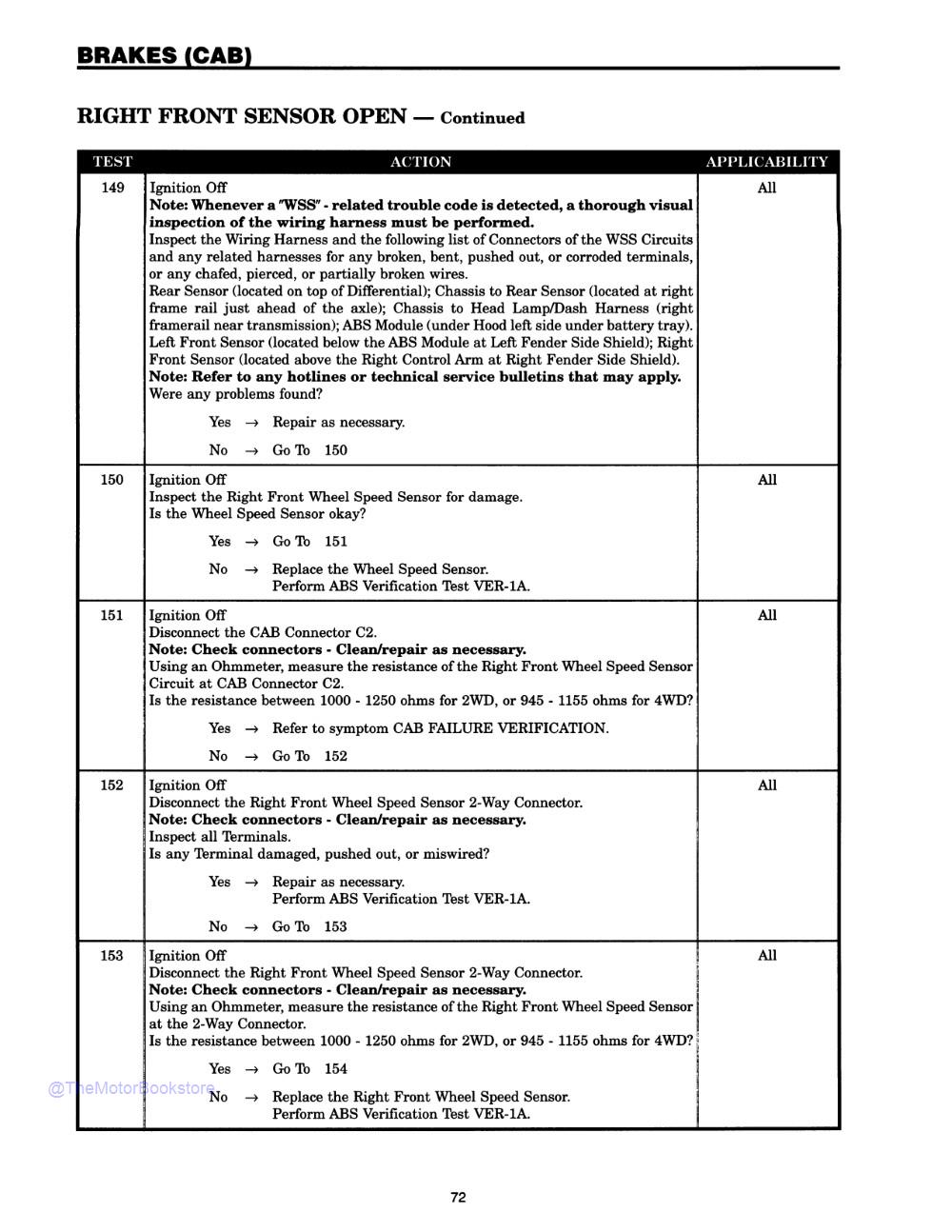 1999 Dodge Ram Truck Chassis Diagnostic Manual Supplement - Sample Page 1