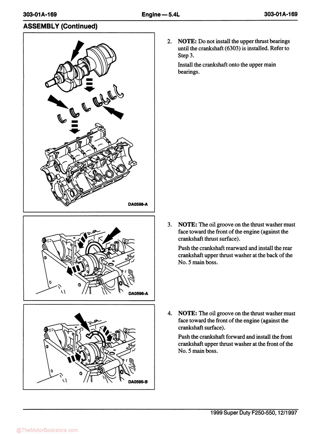 1999 Ford F-Super Duty 250, 350, 450, 550 Truck Shop Manual - Sample Page 2