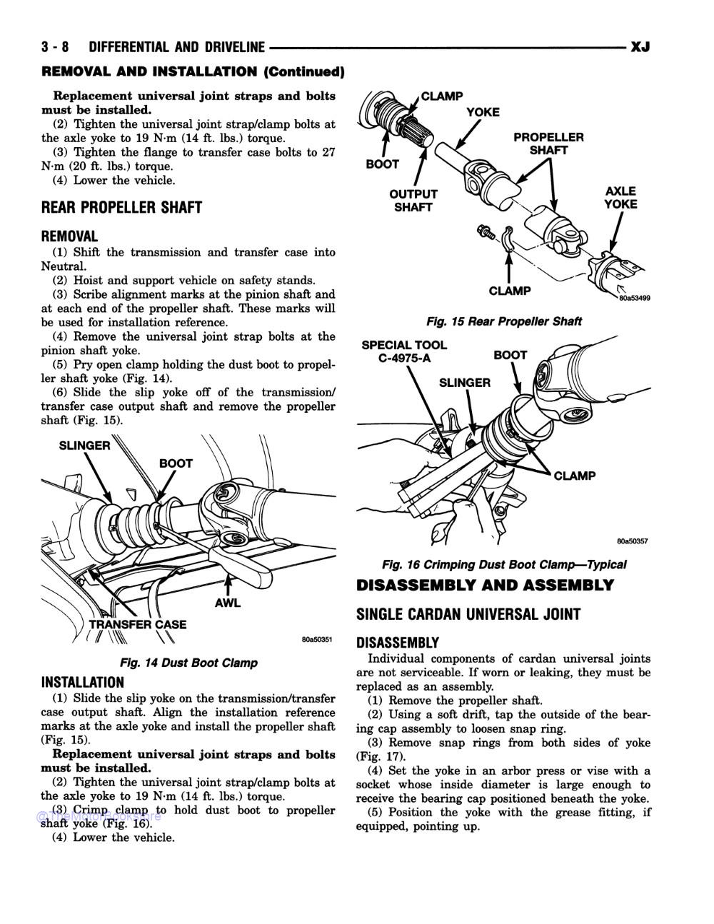 1999 Jeep Cherokee Shop Manual - Sample Page 1