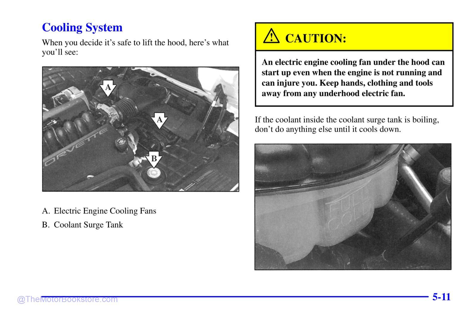 2000 Chevrolet Corvette Owner's Manual - Sample Page 1