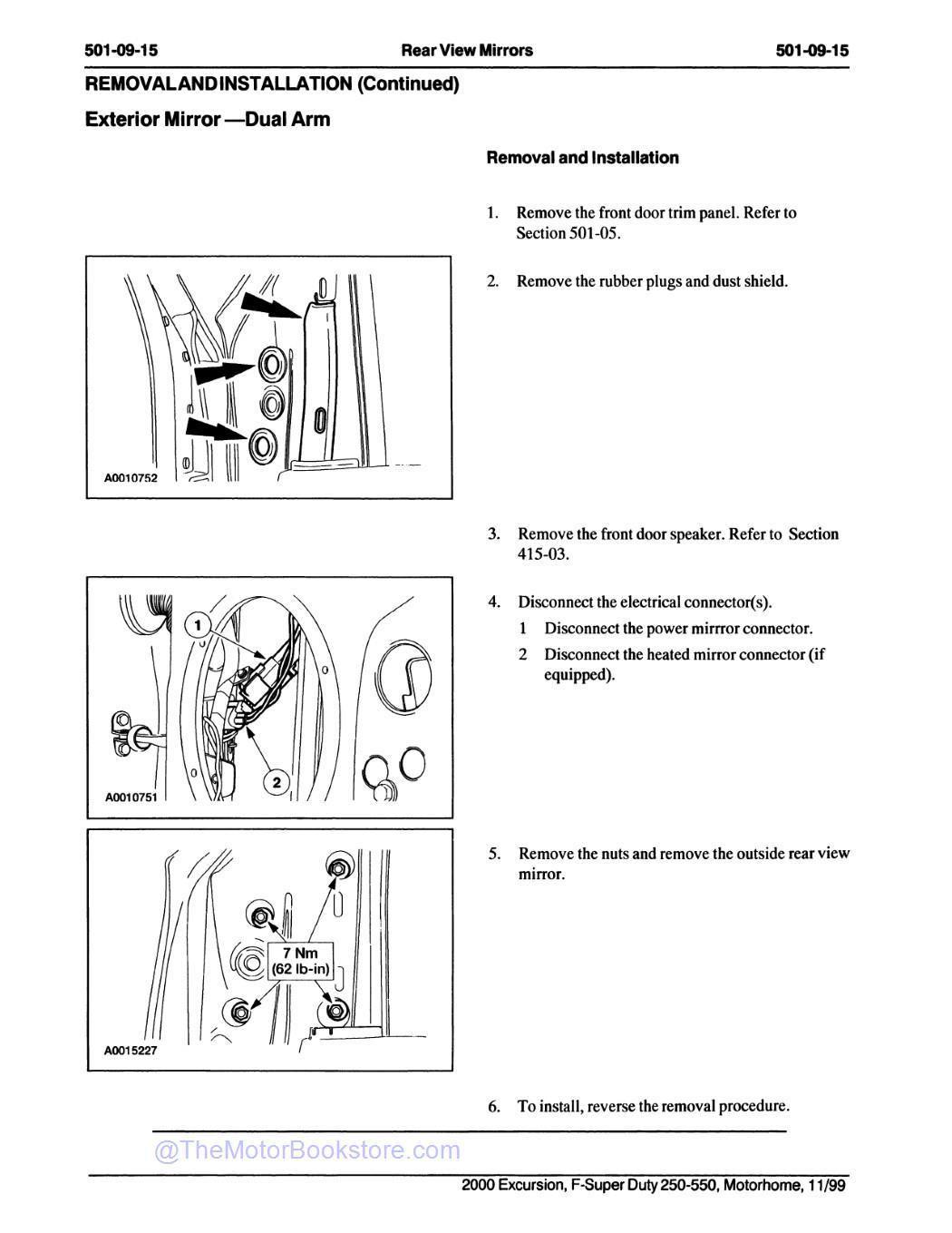 2000 Ford F-Super Duty 250, 350, 450, 550, Excursion Workshop Manual - Sample Page 2