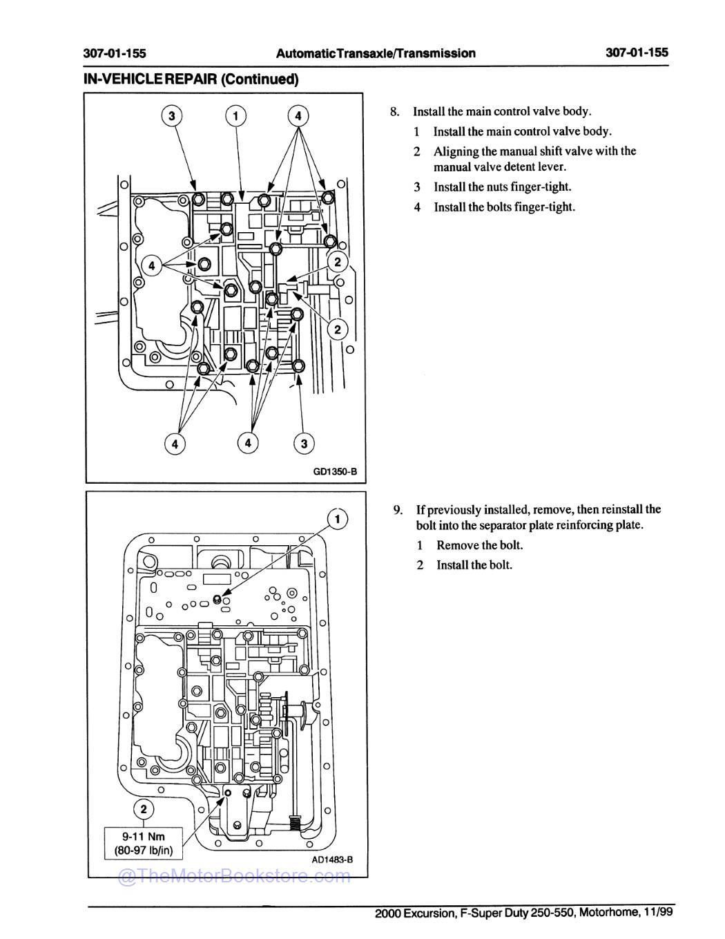 2000 Ford F-Super Duty 250, 350, 450, 550, Excursion Workshop Manual - Sample Page 4