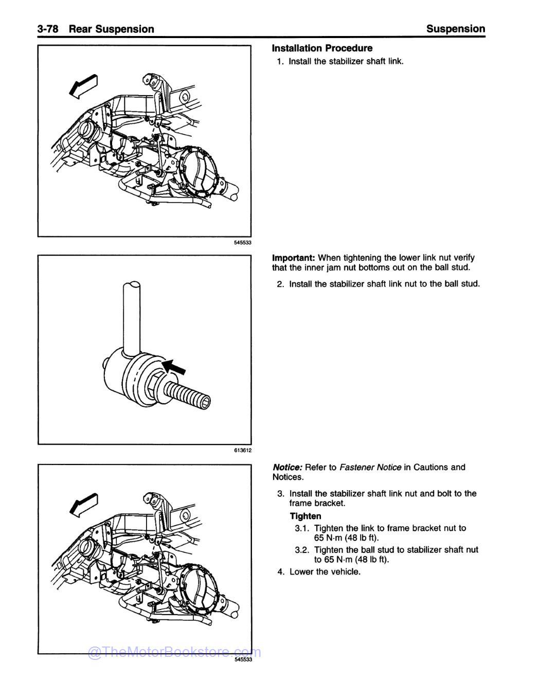 2001 Chevy Silverado & GMC Sierra Truck Service Manual - Tahoe, Yukon, Denali, Suburban - Sample Page 1
