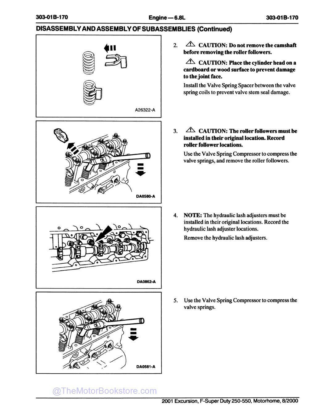 2001 Ford F-Super Duty 250, 350, 450, 550, Excursion Workshop Manual - Sample Page 3