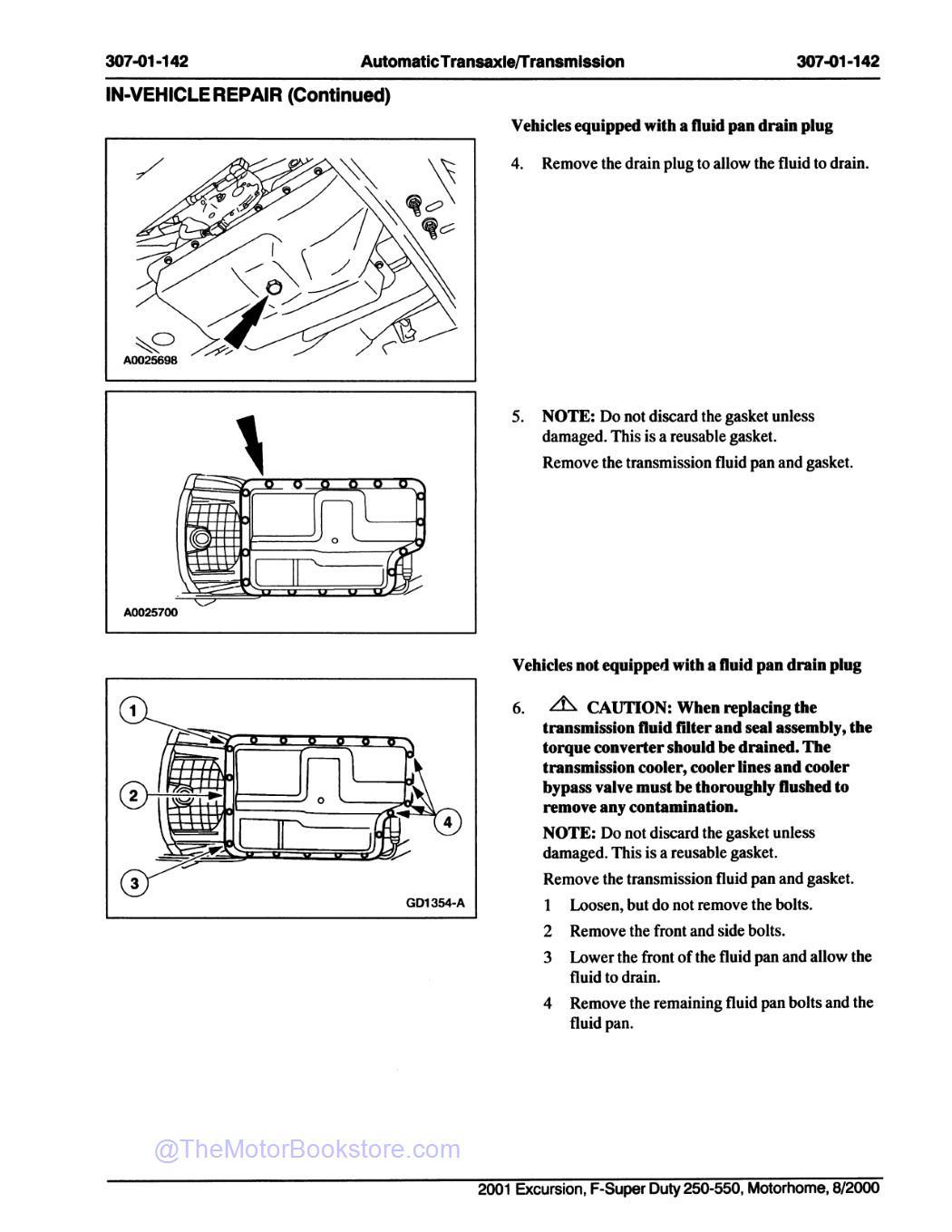 2001 Ford F-Super Duty 250, 350, 450, 550, Excursion Workshop Manual - Sample Page 4