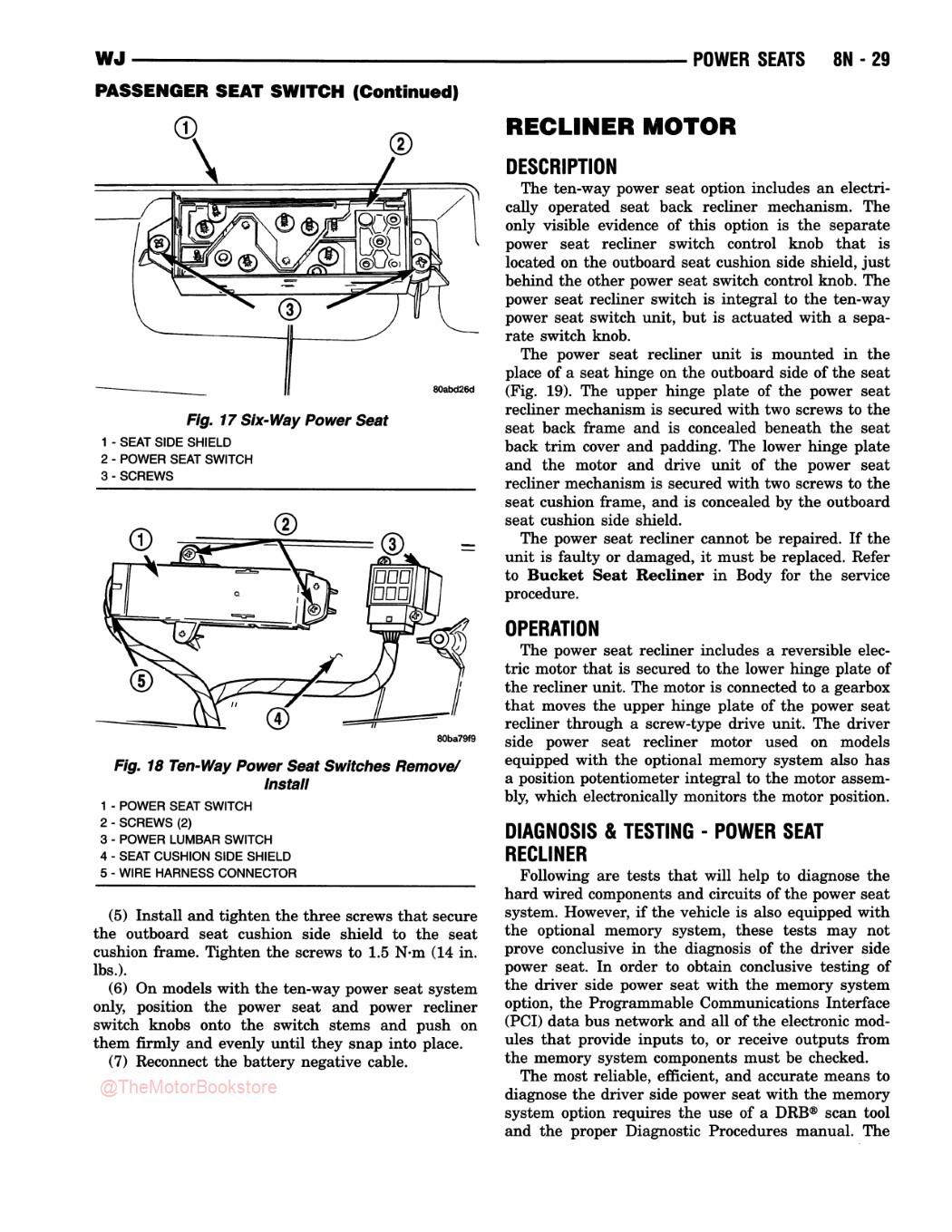 2001 Jeep Grand Cherokee Service Manual - Sample Page 2