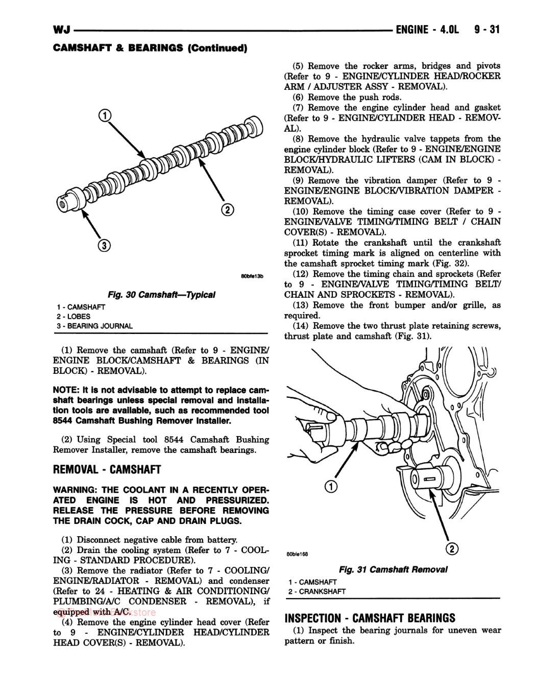 2001 Jeep Grand Cherokee Service Manual - Sample Page 3