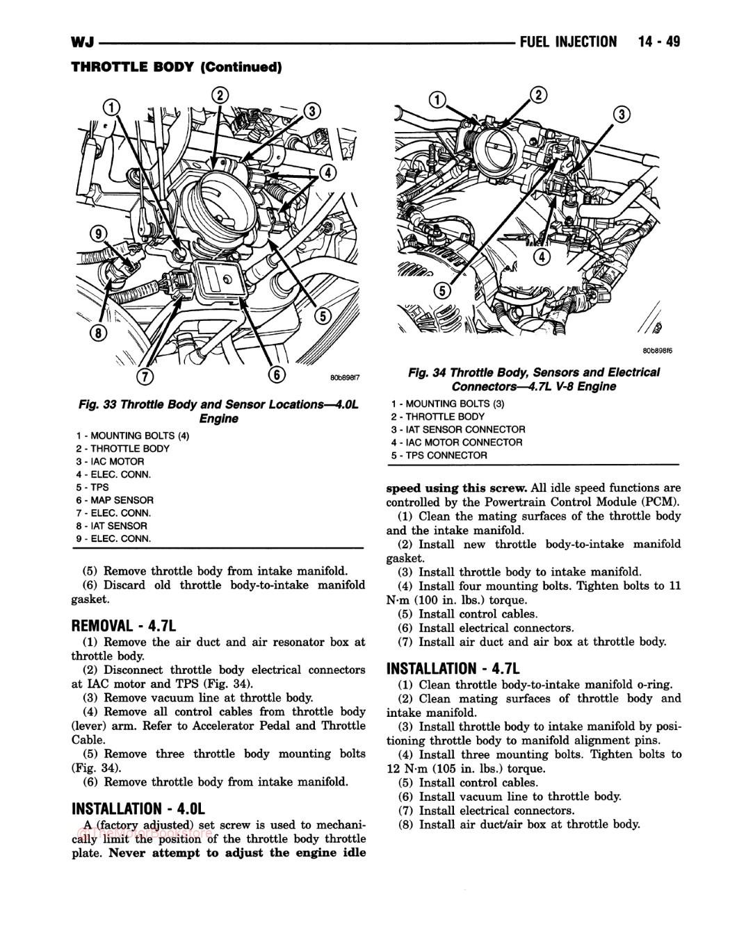 2001 Jeep Grand Cherokee Service Manual - Sample Page 4