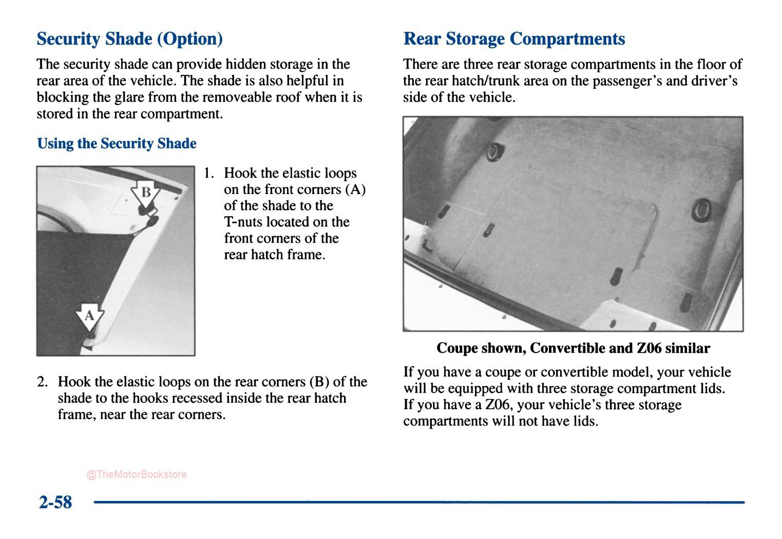 2002 Corvette Owner's Manual - Sample Page
