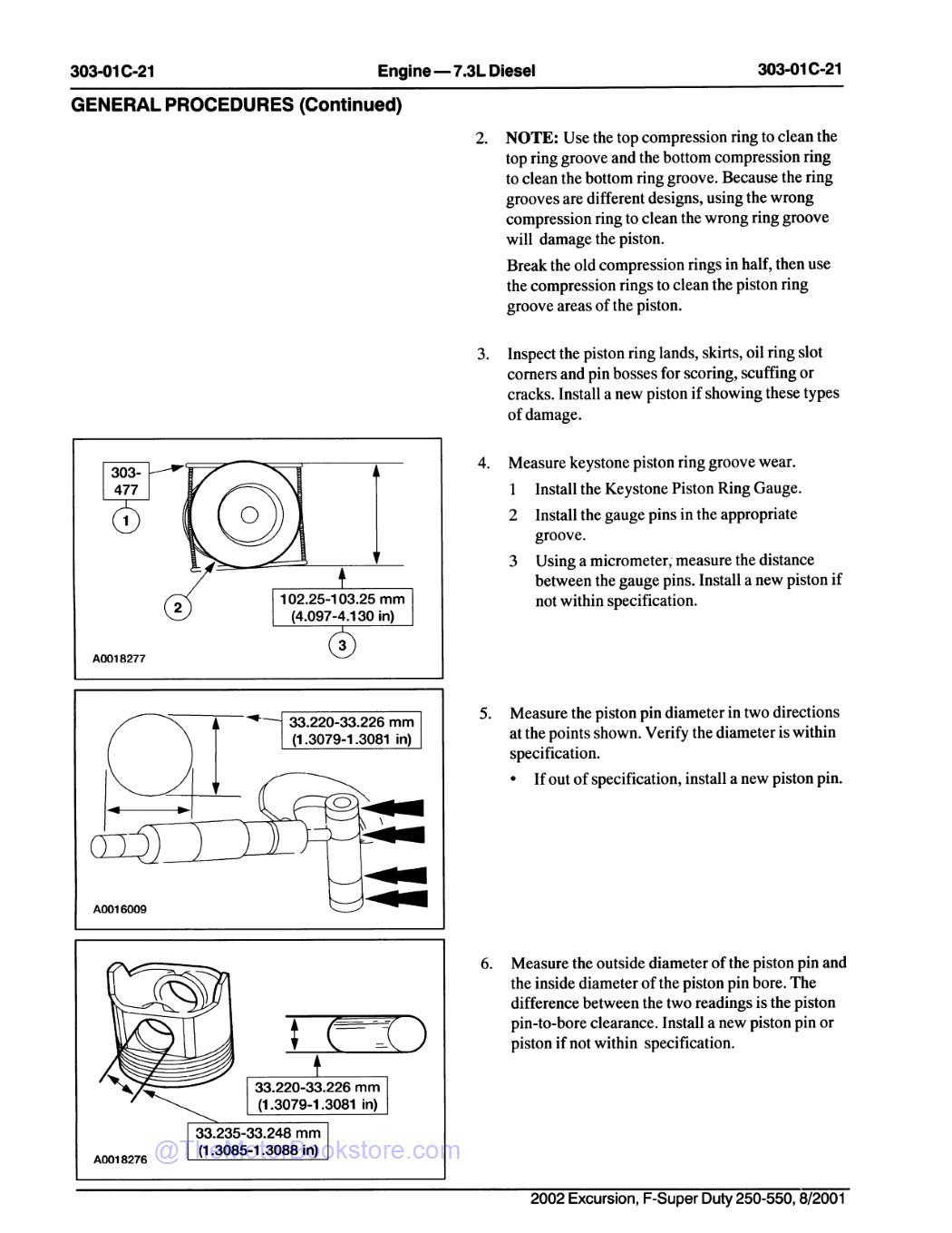2002 Ford F-Super Duty 250, 350, 450, 550 & Excursion Workshop Manual - Sample Page 2