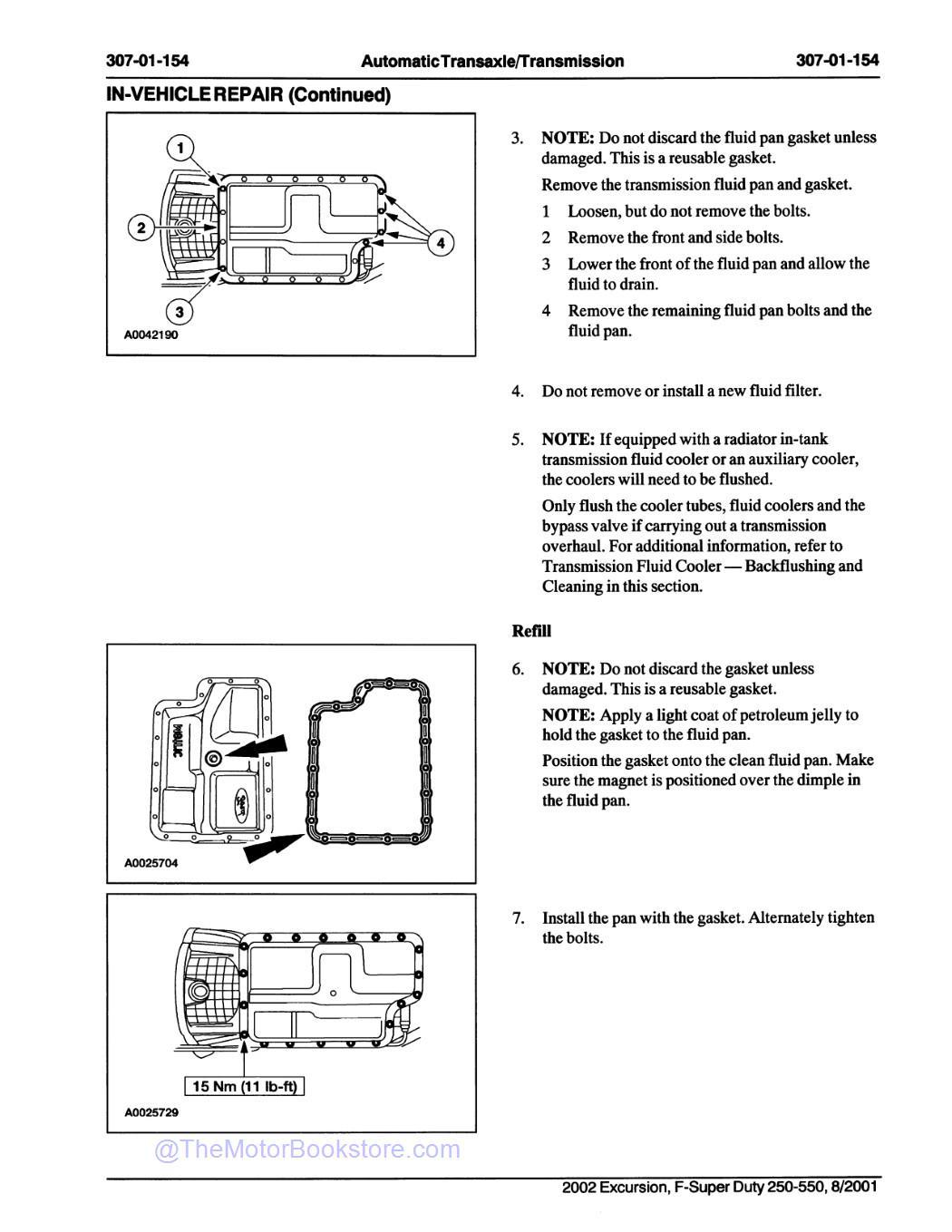 2002 Ford F-Super Duty 250, 350, 450, 550 & Excursion Workshop Manual - Sample Page 3